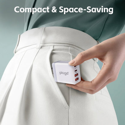 4 PORT  WALL CHARGER USB C+USB A