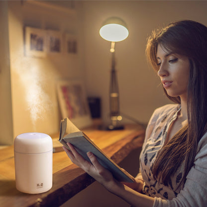 Livingtoday Mini LED Ultrasonic Humidifier 300ml