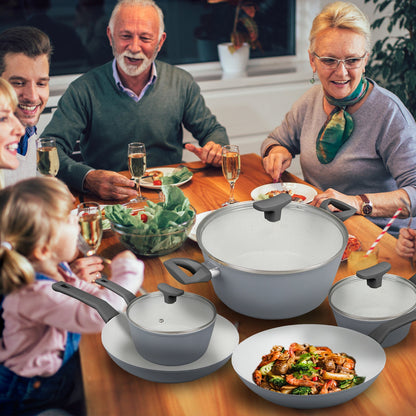 CLEVINGER 24CM NON-STICK CASSEROLE WITH LID