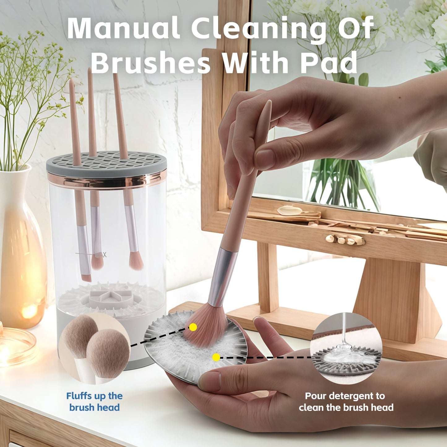 MAKEUP BRUSH CLEANING AND DRYING ALL-IN-ONE MACHINE