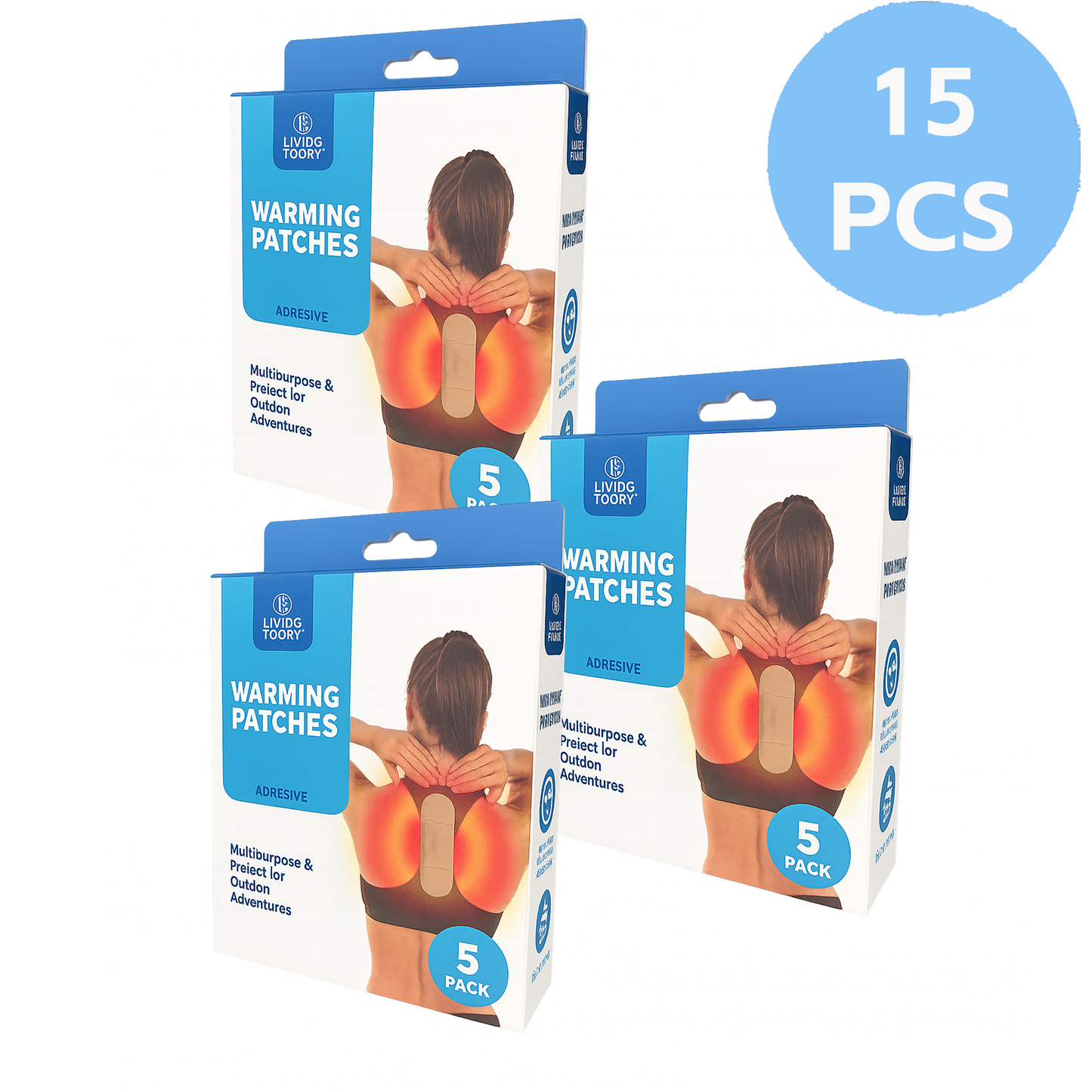 15 pcsMuscular Pain Self Heat Warming Patch