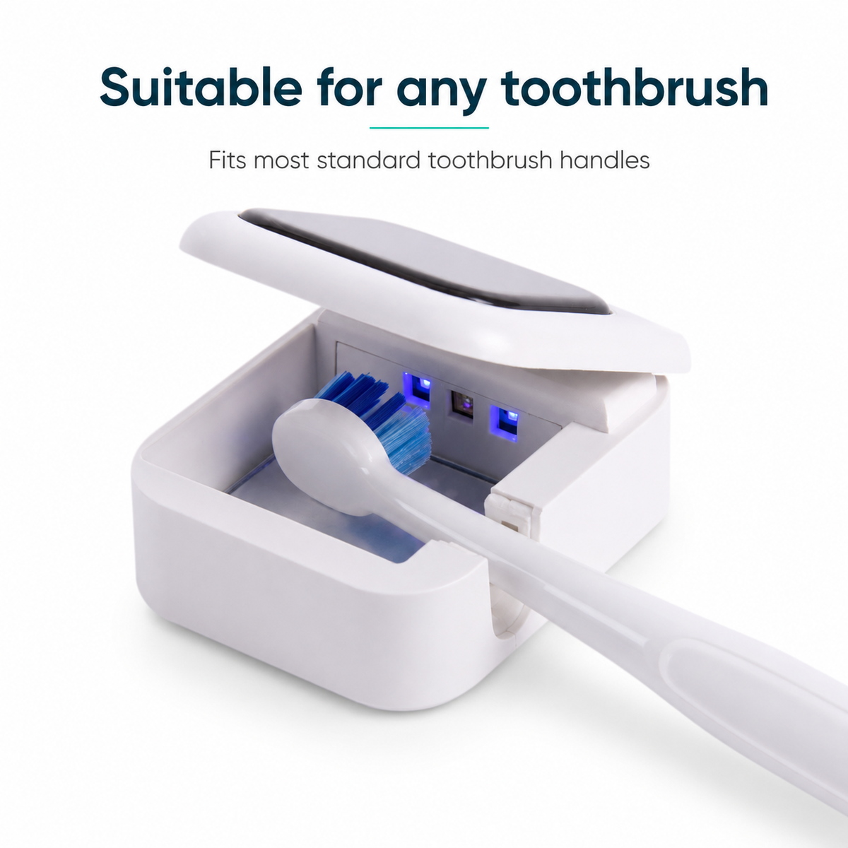 UV-C Toothbrush Steriliser 5.5x4.5x2.5cm Rechargeable — 12