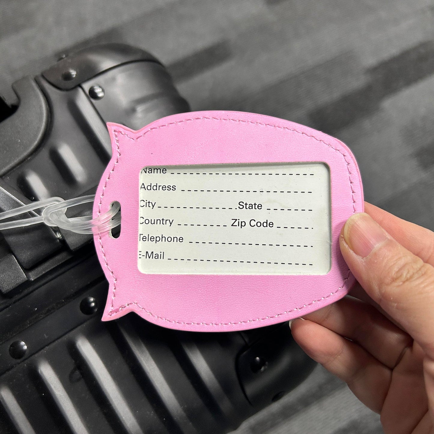 3 Pcs Flightmode PU Kids Luggage Tags