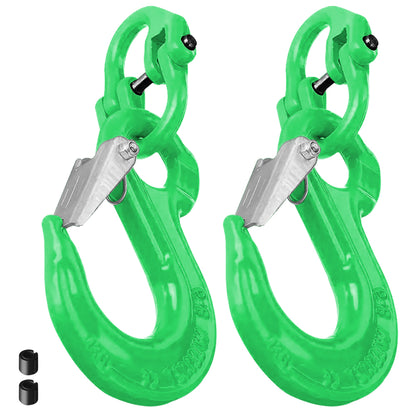 1.12T Sling Hook & Hammerlock Kit-Green,2 Sets