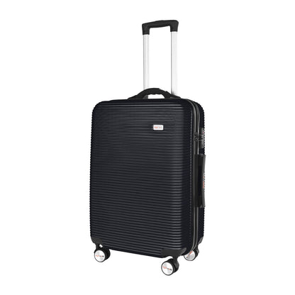 24" Digital Weighing Scale and USB Charging Port Lightweight Luggage Suitcase Silver Black