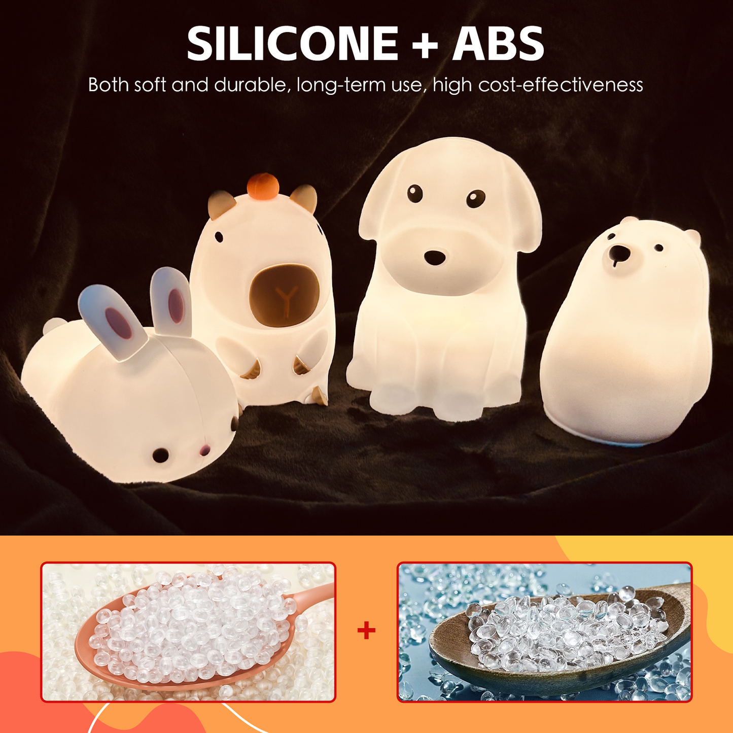 Squishy Dog Night Light