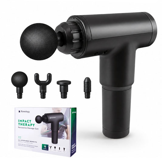 Impact Massage Gun – 6-Speed Deep Tissue Massager with 4 Heads