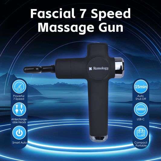 Remology personal care Remology Impact Therapy 7 Adaptive Speed USB-C Fascial Massage Gun with 4 Heads