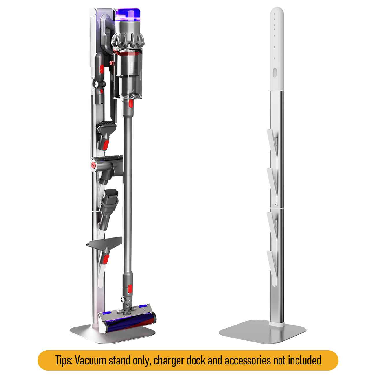 Vacuum Stand for Dyson G5, Vacuum Cleaner Storage Holder & Docking Station | Compatible with Dyson G5/V6/V7/V8/V10/V11/V12/V15 | Organizes 6-10 Accessories | Space Saving