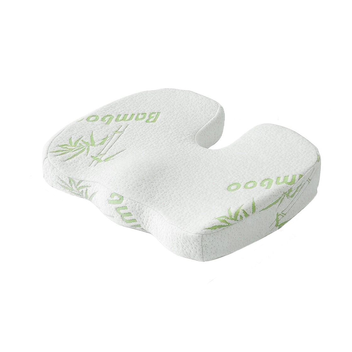 2 Pcs Bamboo Memory Foam Pressure-Relief Seat Cushions – Ergonomic Large Support (45 × 35 × 7 cm)