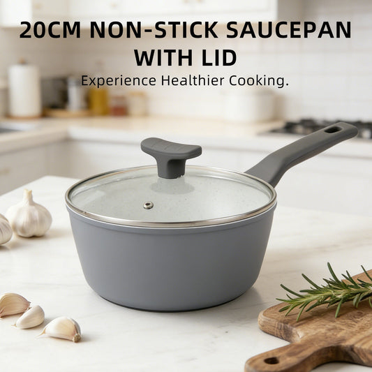 NON-STICK SAUCEPAN WITH LID - 20CM