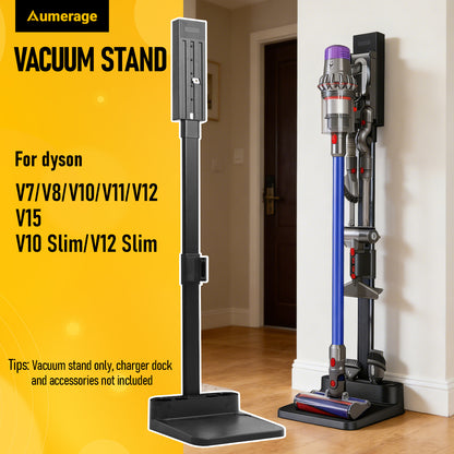 Mershine Dyson Vacuum Stand, Stand-Storage-Holder-Station-Docking, Compatible with Dyson V6 V7 V8 V10 V11 V12 V15 V16 SV18 SV21 Cordless Vacuum Cleaners, with 6-8 Accessories Storage Space