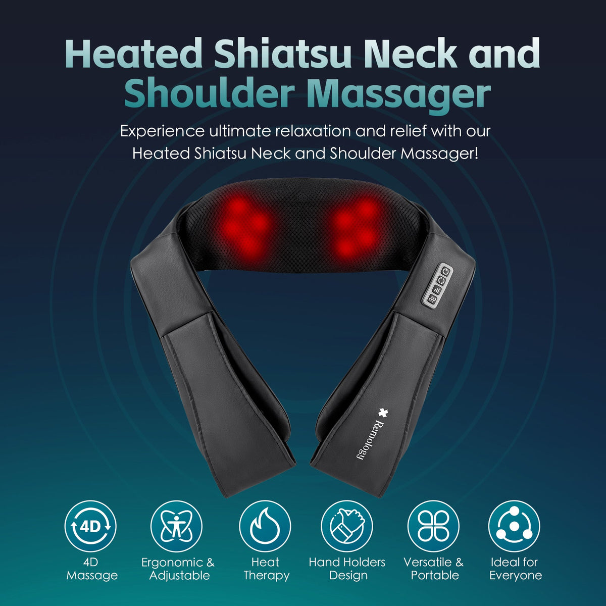 Heated Shiatsu Neck Massager