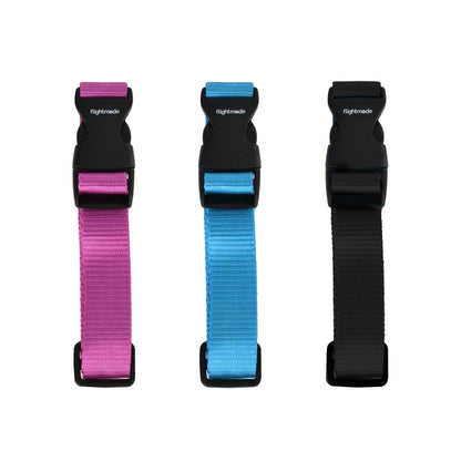 3 Pcs Travel Bag Stacker Strap –  Random Colours (Blue, Pink, Black)