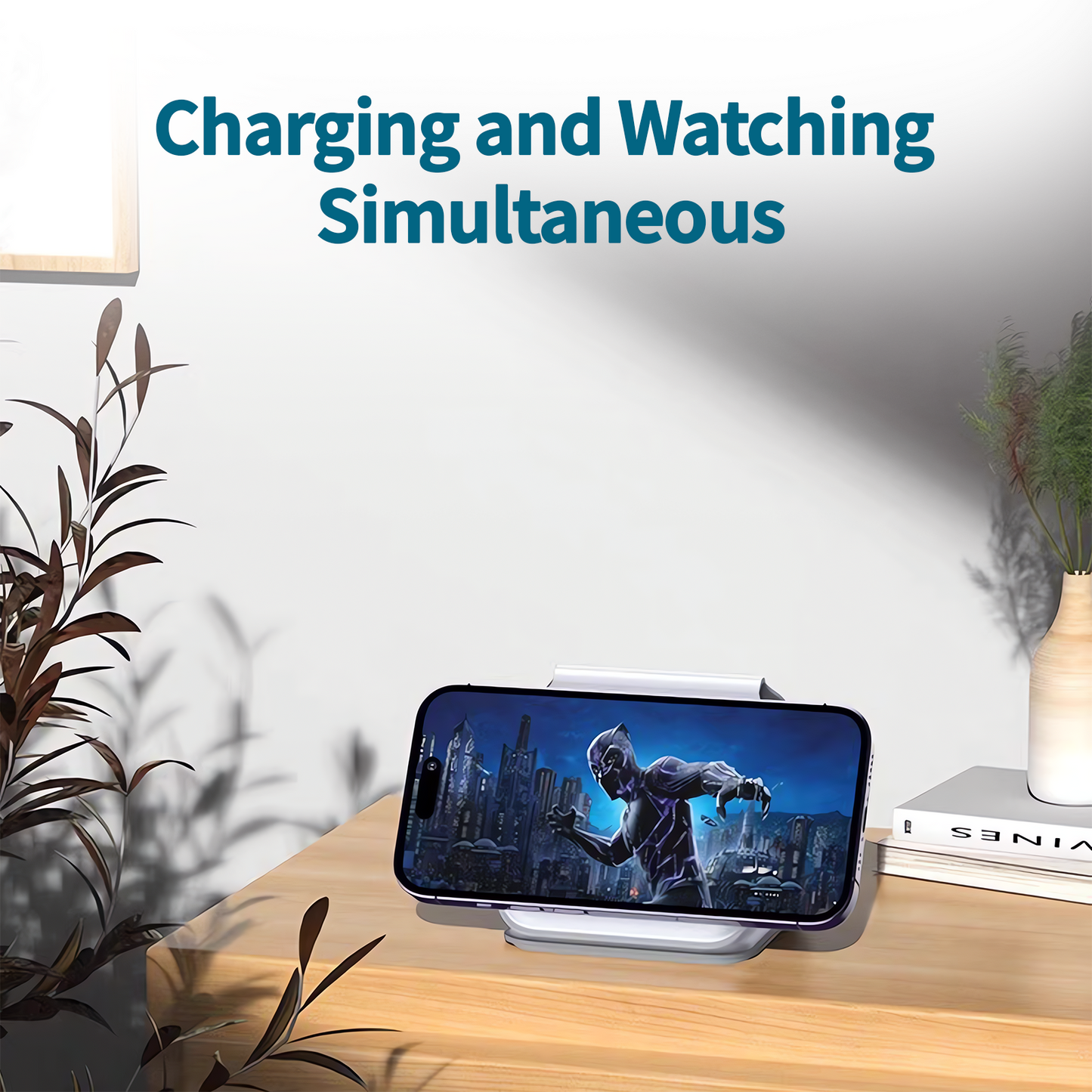 3 in 1 Wireless 15W Qi Fast Charging Foldable Station for Apple Mag Safe