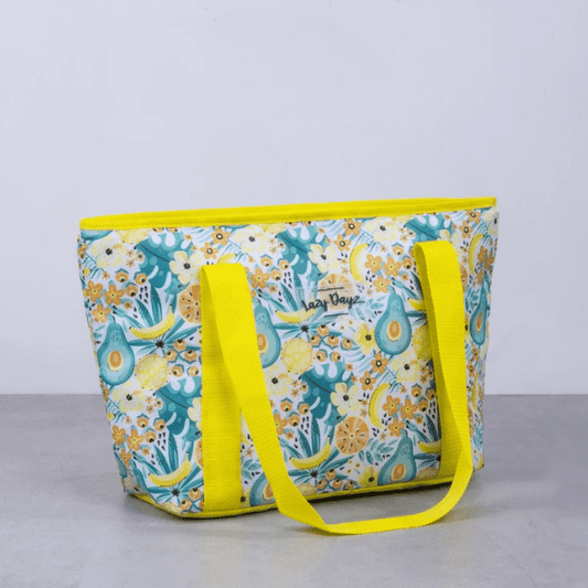 Lazy Dayz Lunch Box 6L Food Safe Insulated Jumbo Cooler Tote - Yellow