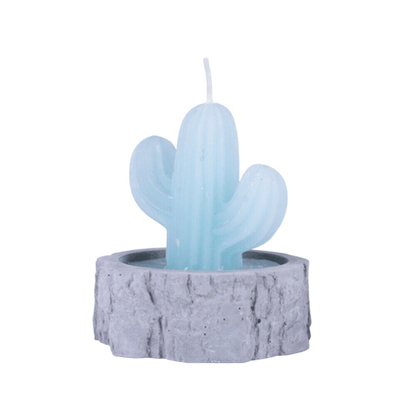 4 Pcs Simulation Plant Cactus Candle Tea Light Home Decor Table Tealight Mini