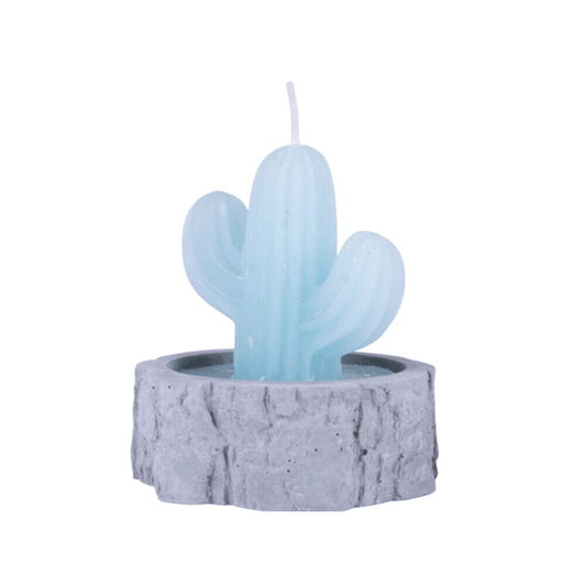 4 Pcs Simulation Plant Cactus Candle Tea Light Home Decor Table Tealight Mini