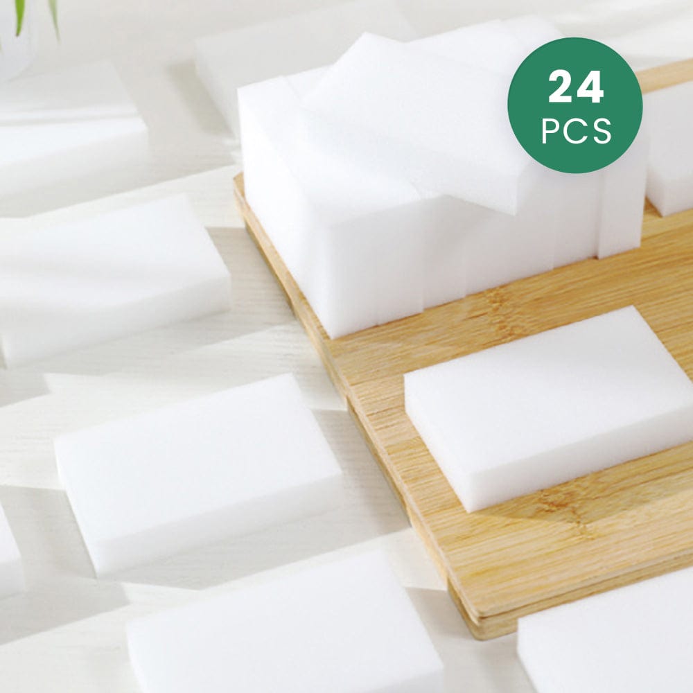 24 Pcs Magic Cleaning Eraser – Melamine Sponge, Just Water Needed, Multi-Surface Cleaning