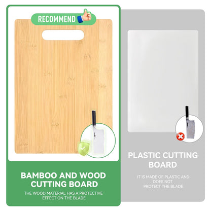 6 Pcs Bamboo Cheese Cutting & Serving Board Set – Moso Bamboo, Reversible, BPA-Free