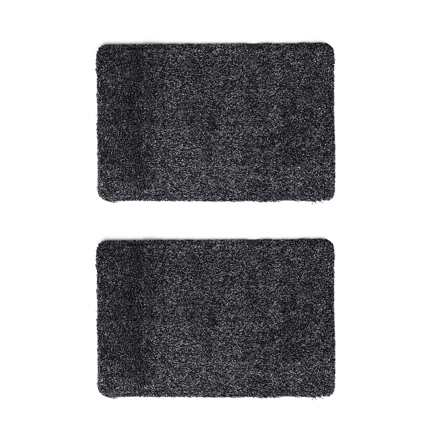 2 Pcs Super Absorbent Microfibre Non-Slip Doormat – Washable, Heavy-Duty