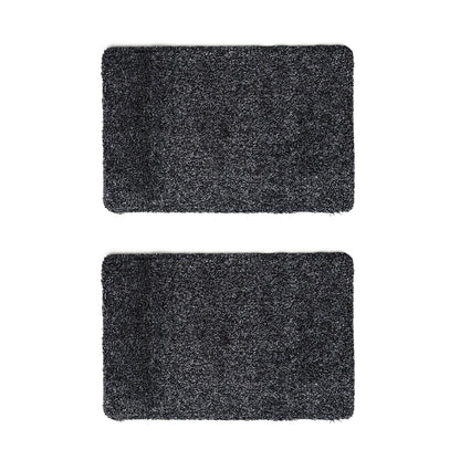 2 Pcs Super Absorbent Microfibre Non-Slip Doormat – Washable, Heavy-Duty