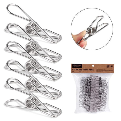 50Pcs Rust Resistant Stainless Steel Pegs