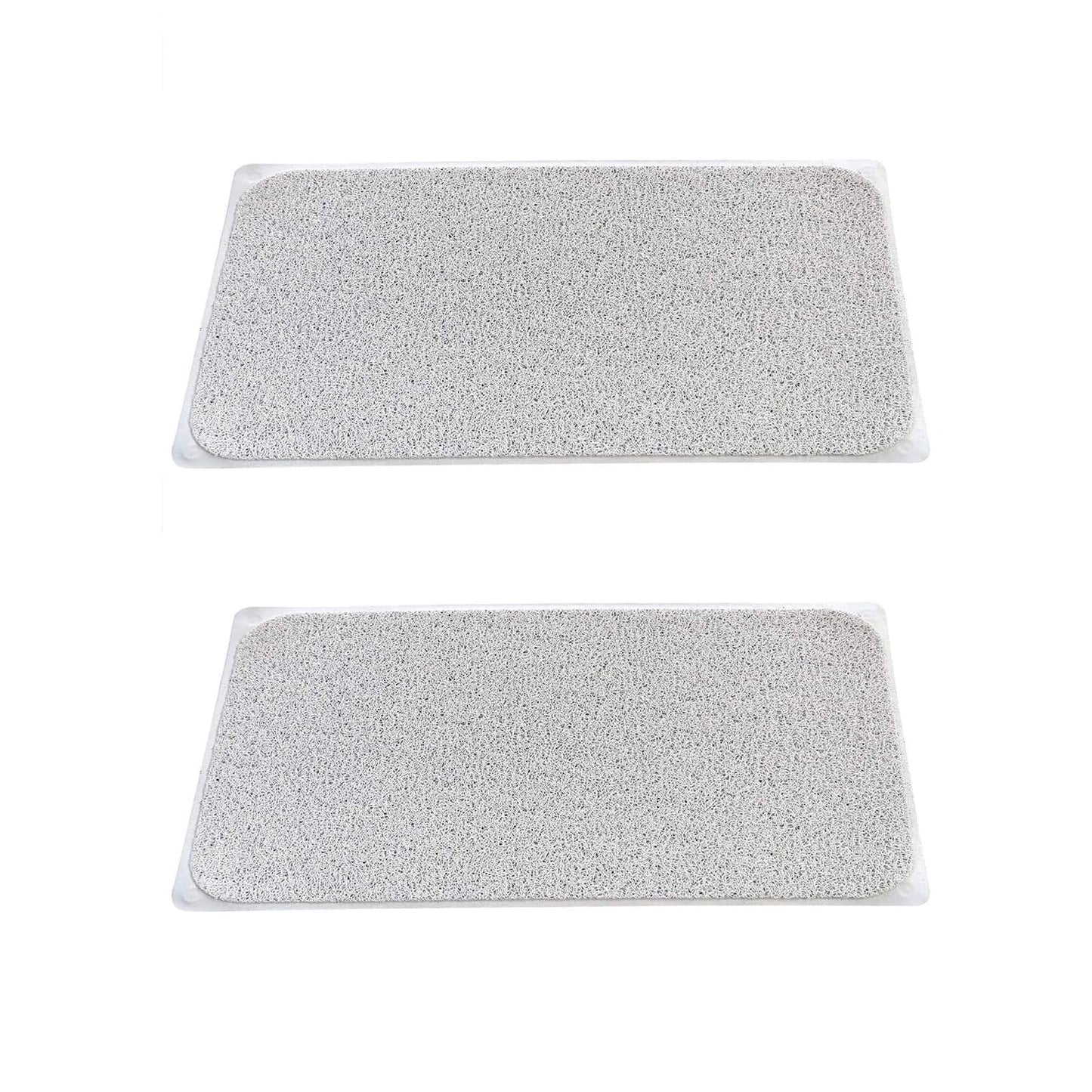 2 Pcs Premium Non-Slip Loofah Shower Mat Bathroom Safe 75 x 44 cm