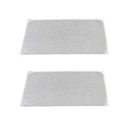 2 Pcs Premium Non-Slip Loofah Shower Mat Bathroom Safe 75 x 44 cm