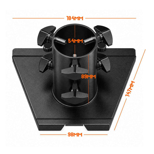 Pipe Adapter for Starlink Gen 3, Metal Mounting Connector for Starlink V3 Standard Dish to Wall/Pole Mount, Replacement Interface Bracket (No Mount Included)