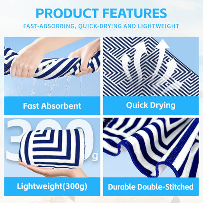Rectangular Beach Towel with Tassel
