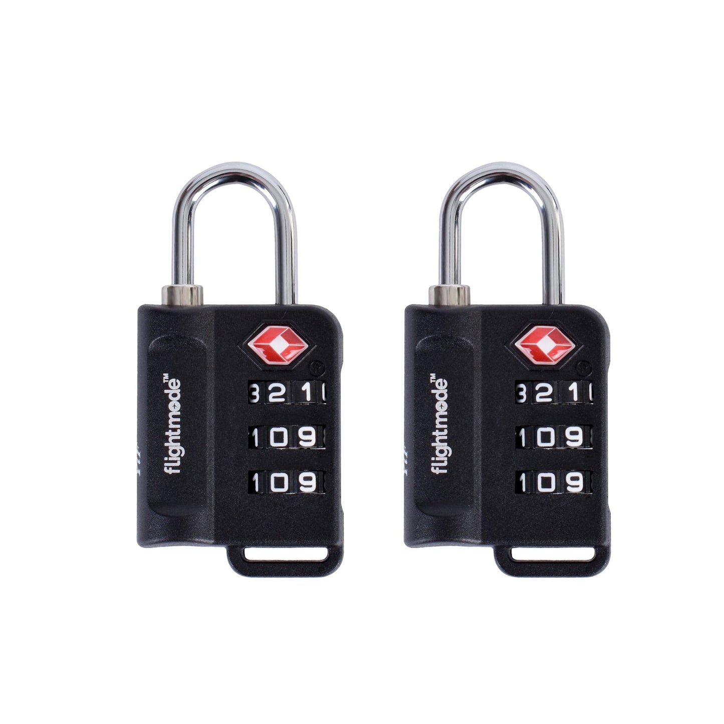 2 Pcs TSA Approved Travel 3 Dial Indicator Padlock