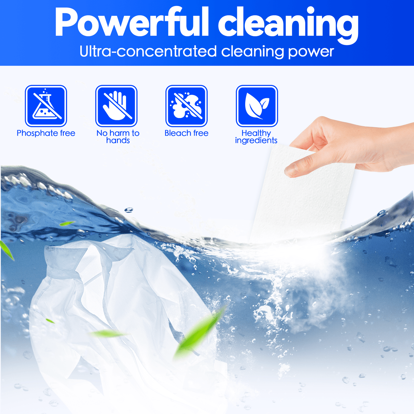200 Pcs Ultra‑Concentrated Eco-Friendly Laundry Detergent Sheets – Plastic-Free, Travel-Friendly, Pre‑Measured