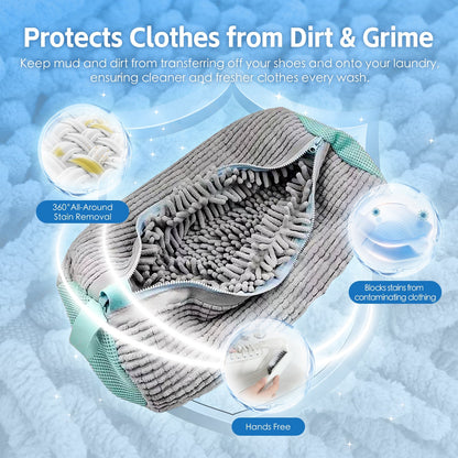 2 Pcs Portable Shoe Washing Bag
