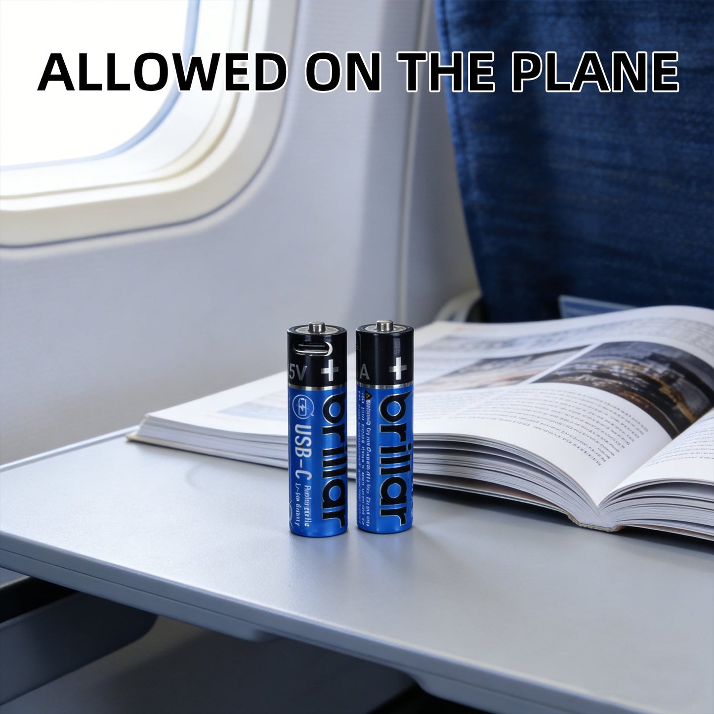 4 PCS AA USB Rechargeable LI-ION Battery