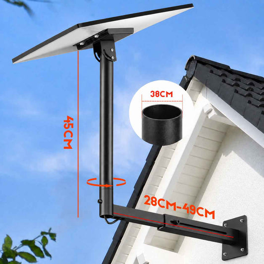Starlink Mount for Gen 3/Standard 4/4X, Adjustable Telescoping Wall & Roof Bracket with 360° Rotation
