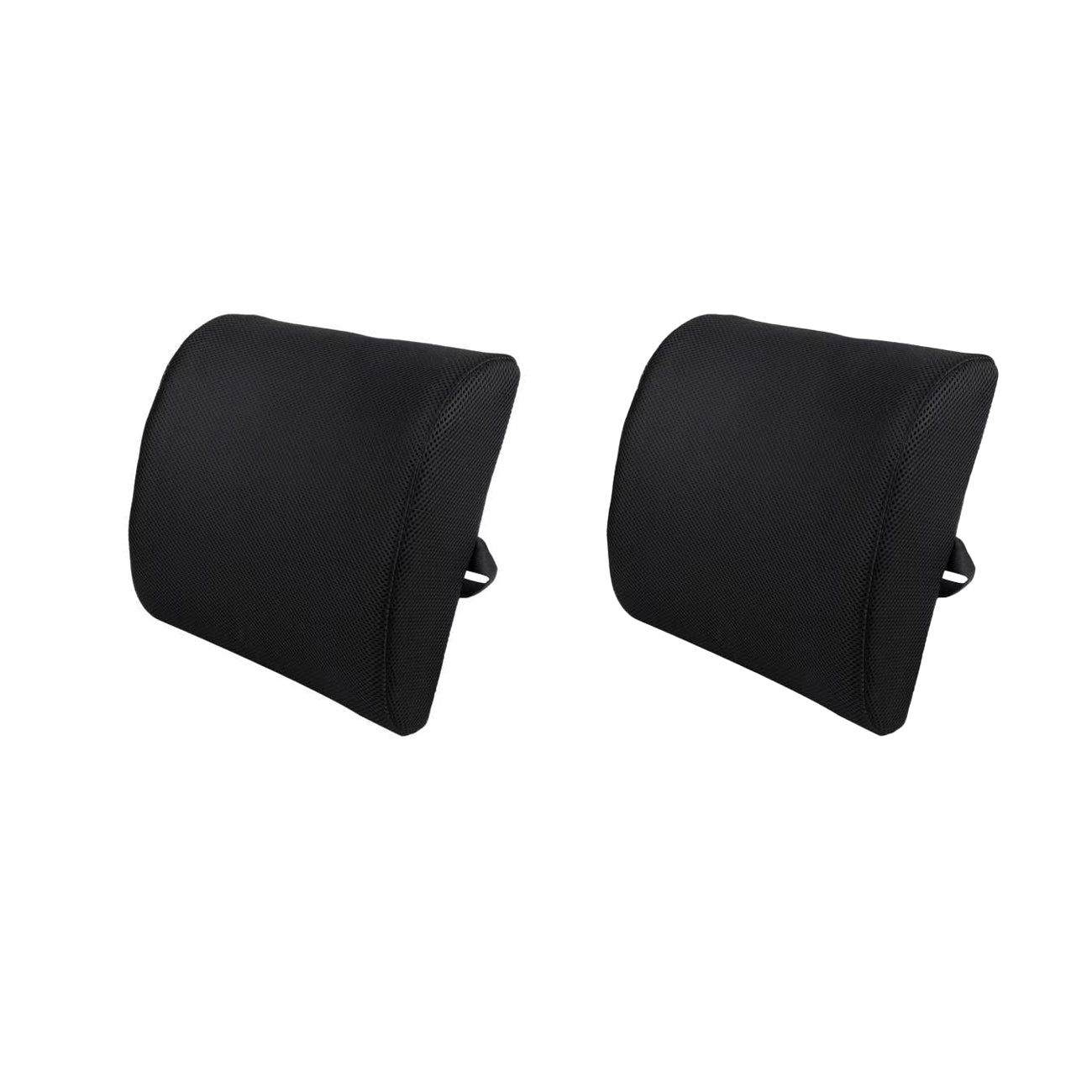 2 Pcs Bamboo Memory Foam Lumbar Support Cushion – Ergonomic Back Support Pillow