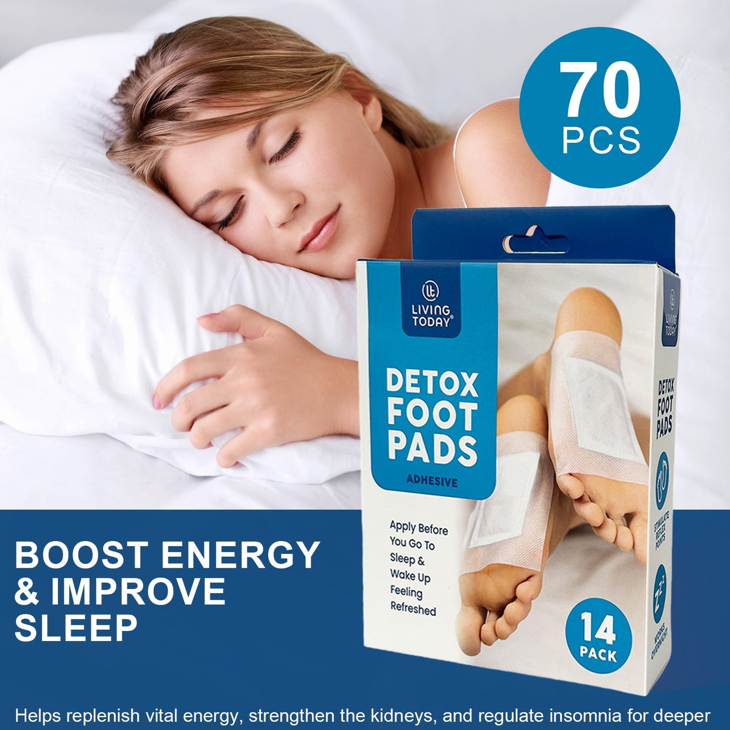 70 Pcs The Cleansing Detox Foot Pads Patches