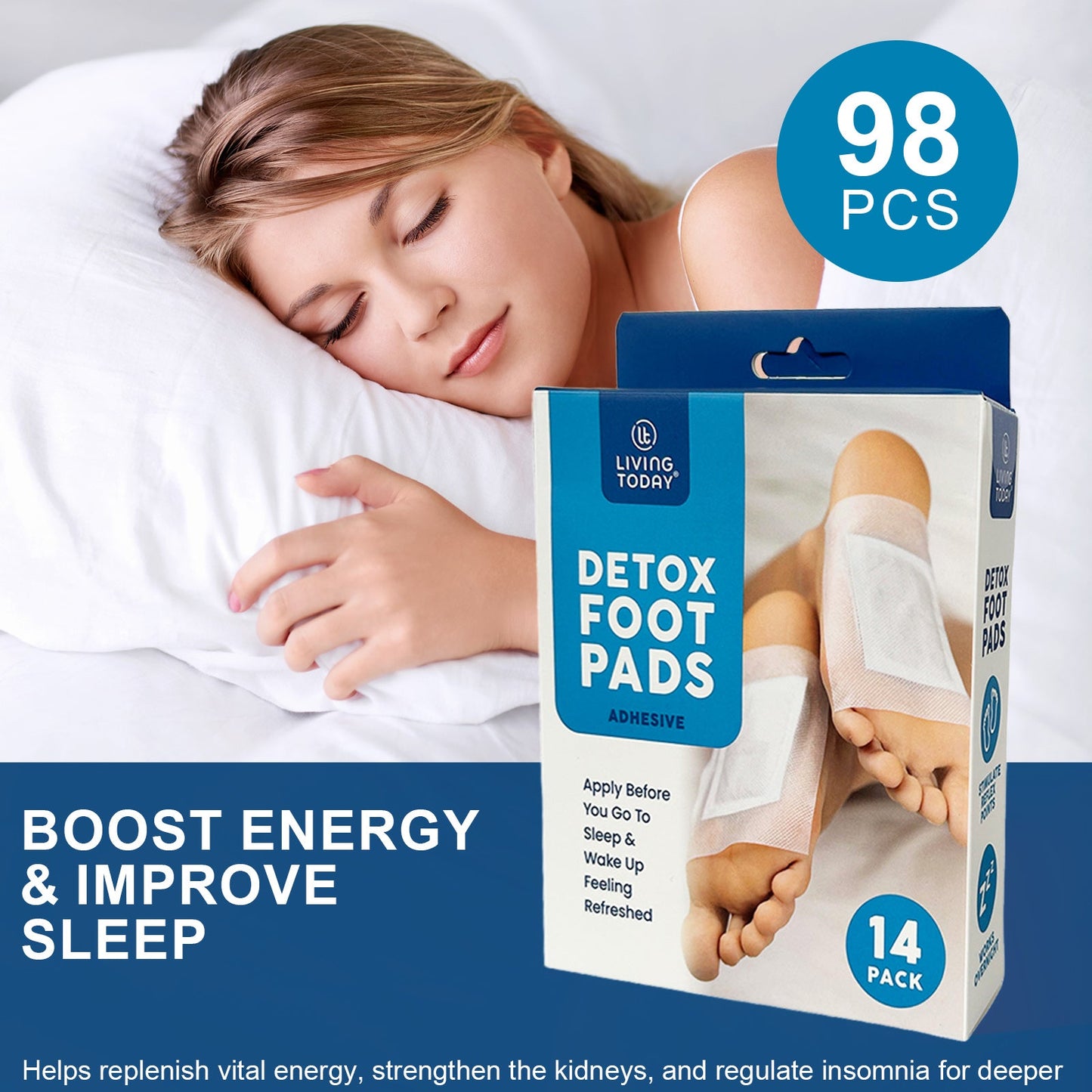 98 Pcs The Cleansing Detox Foot Pads Patches