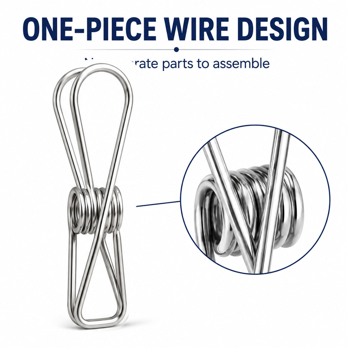 50Pcs Rust Resistant Stainless Steel Pegs
