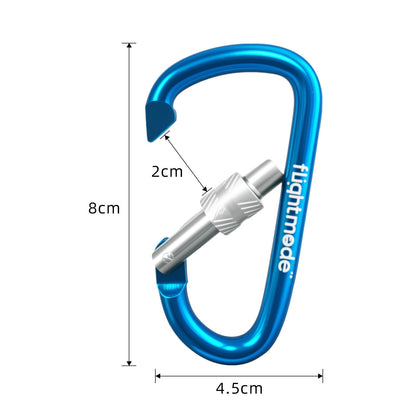 Flightmode  Travel Luggage Carabiners - Blue