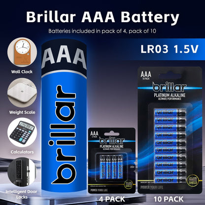 20 Pcs Brillar AAA Platinum Alkaline Batteries