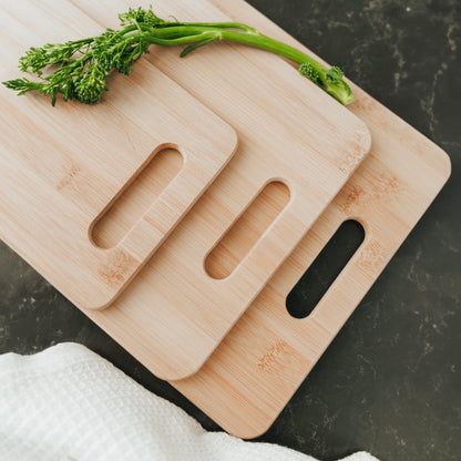 6 Pcs Bamboo Cheese Cutting & Serving Board Set – Moso Bamboo, Reversible, BPA-Free