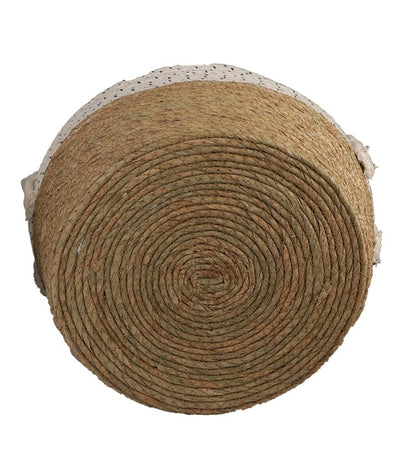 3 Pcs Cotton Rope Stripe Carry Handles Storage Baskets Set