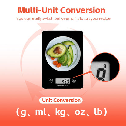 5 KG Digital Glass Kitchen Scale