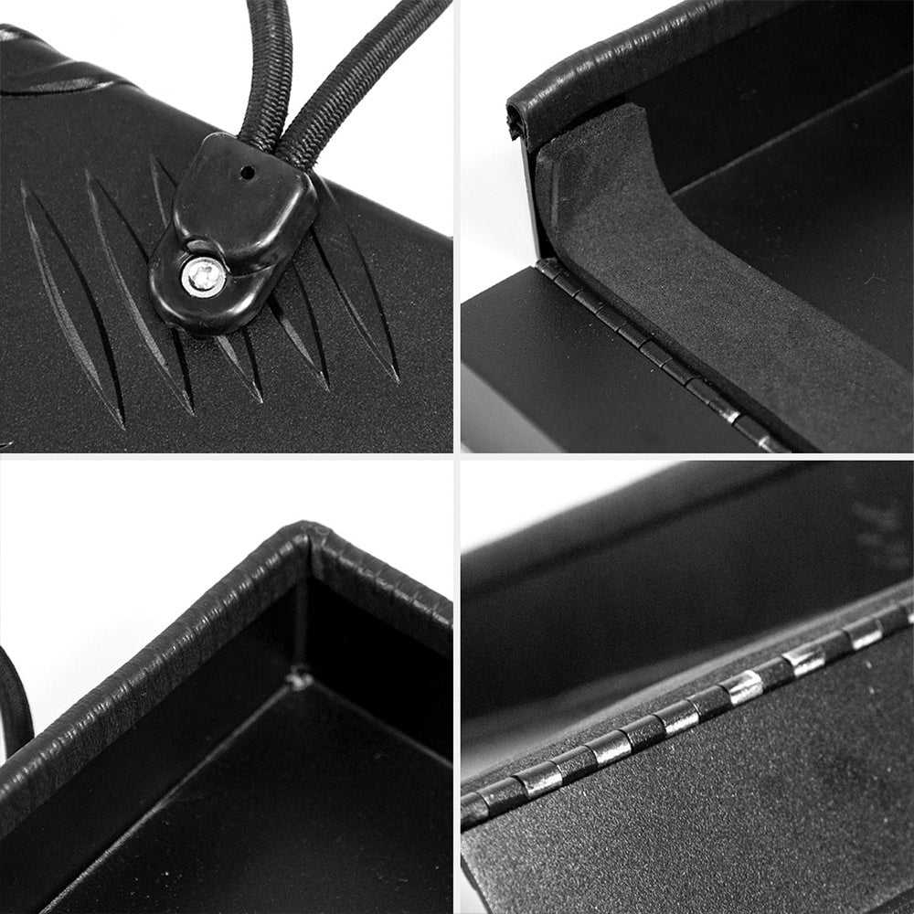 Cowl Cover for Truma Water Heater, Universal Aluminum Black Console Replacement Part, Powder-Coated External Flue Vent, 27x15x4cm