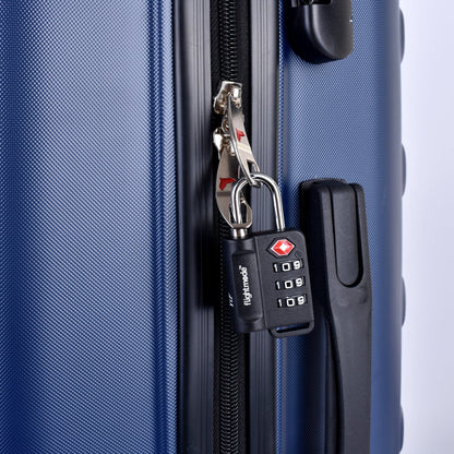 2 Pcs TSA Approved Travel 3 Dial Indicator Padlock