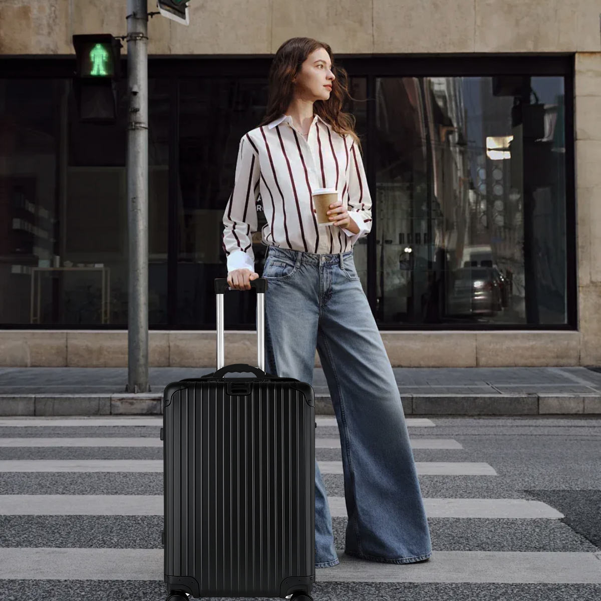 Flightmode Travel Suitcase Cabin-Black