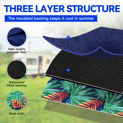 Lazy Dayz Fleece Picnic Rug - Makena