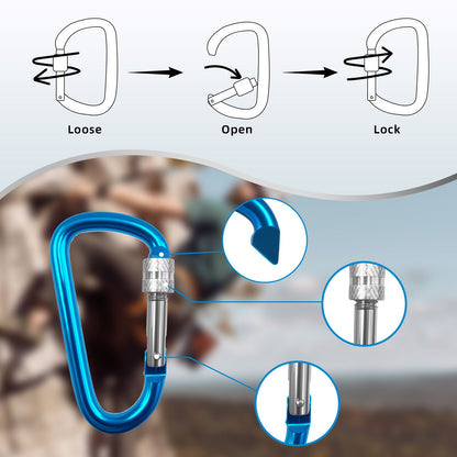 Flightmode Travel Luggage Carabiners - Black